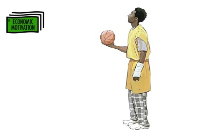 injured Kobe Bryant taking a practice freethrow